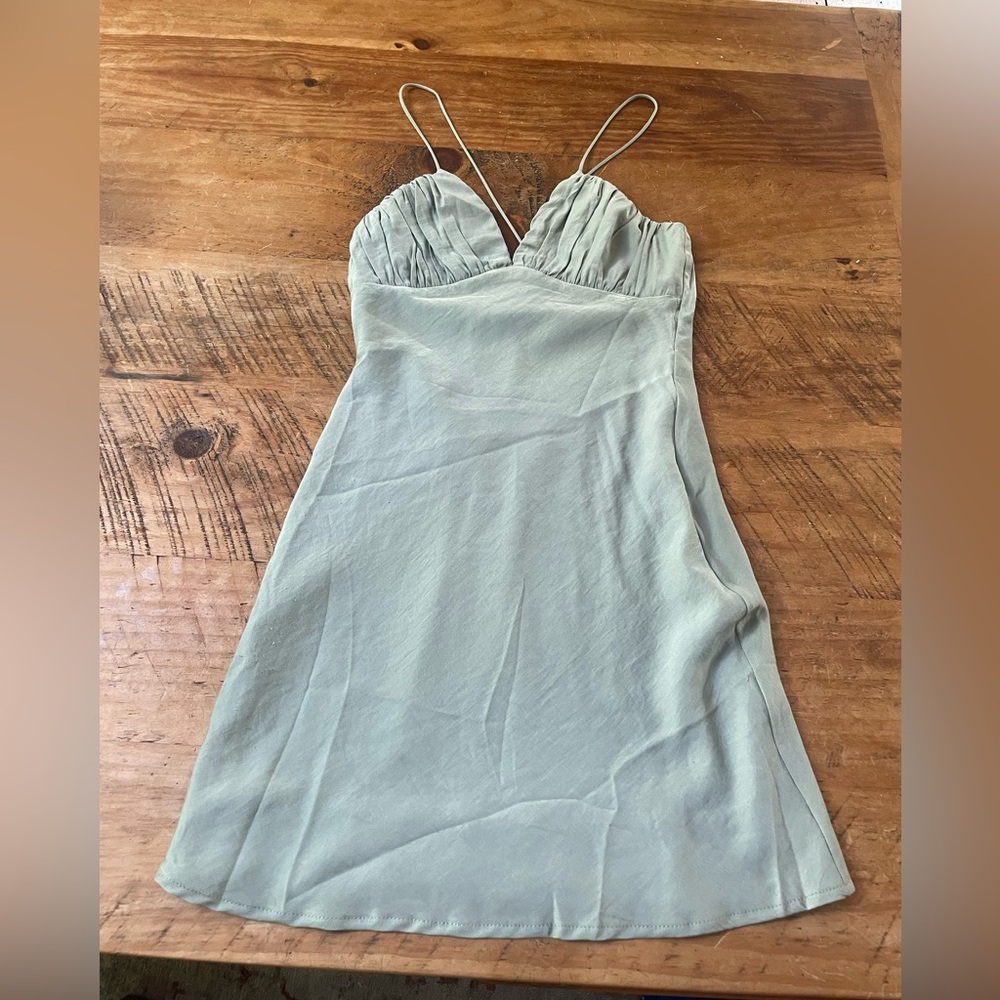 Princess Polly sage green sundress size 2